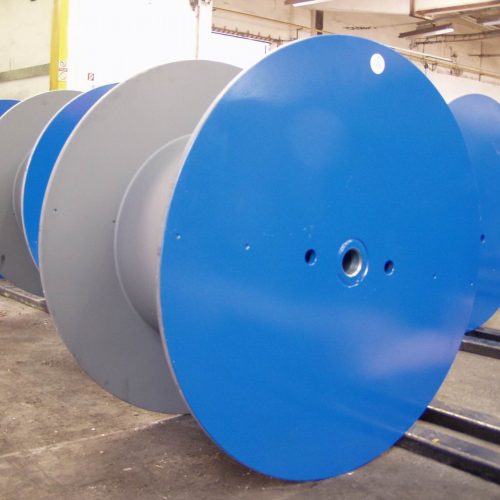 Blue steel reels for wire drawing, special sandblasting