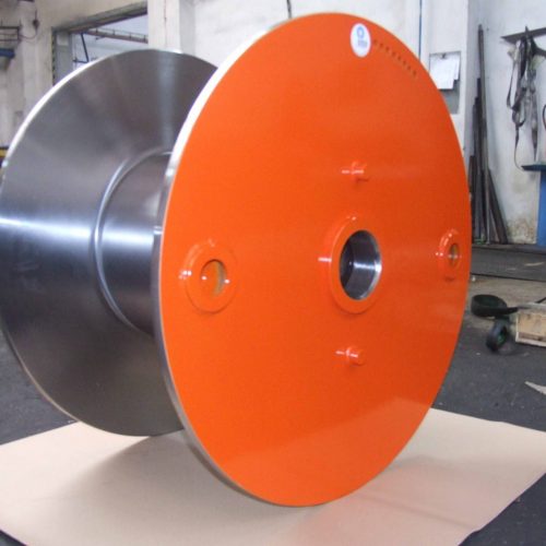 Fully machined steel reel 950 mm flange