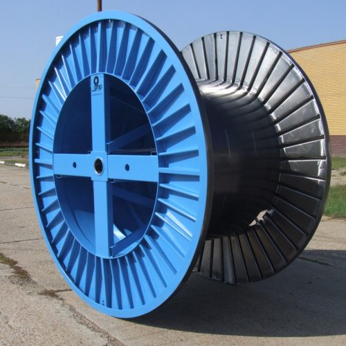 Large steel cable spools 2500 mm flange