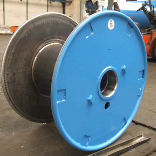 Steel wire reels, double flat flange