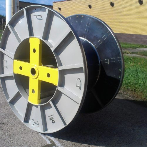 Large cable drums for sale, grey color