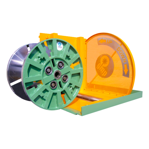 Automatic reel & coil tilter